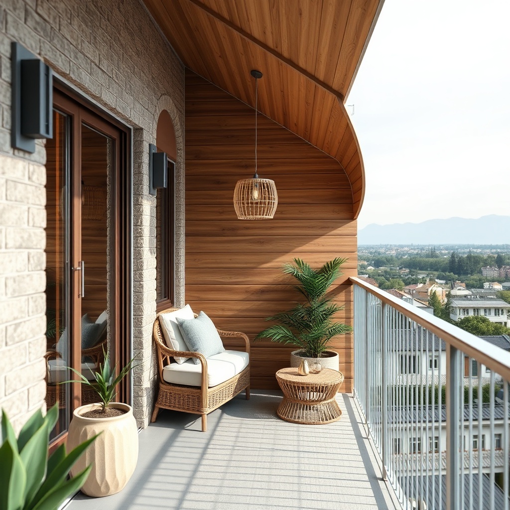 Balkon zeminine uygulanmış