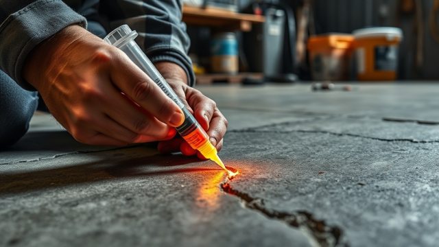 EpoksiDestek ile Beton Zemin Çatlak Onarımı